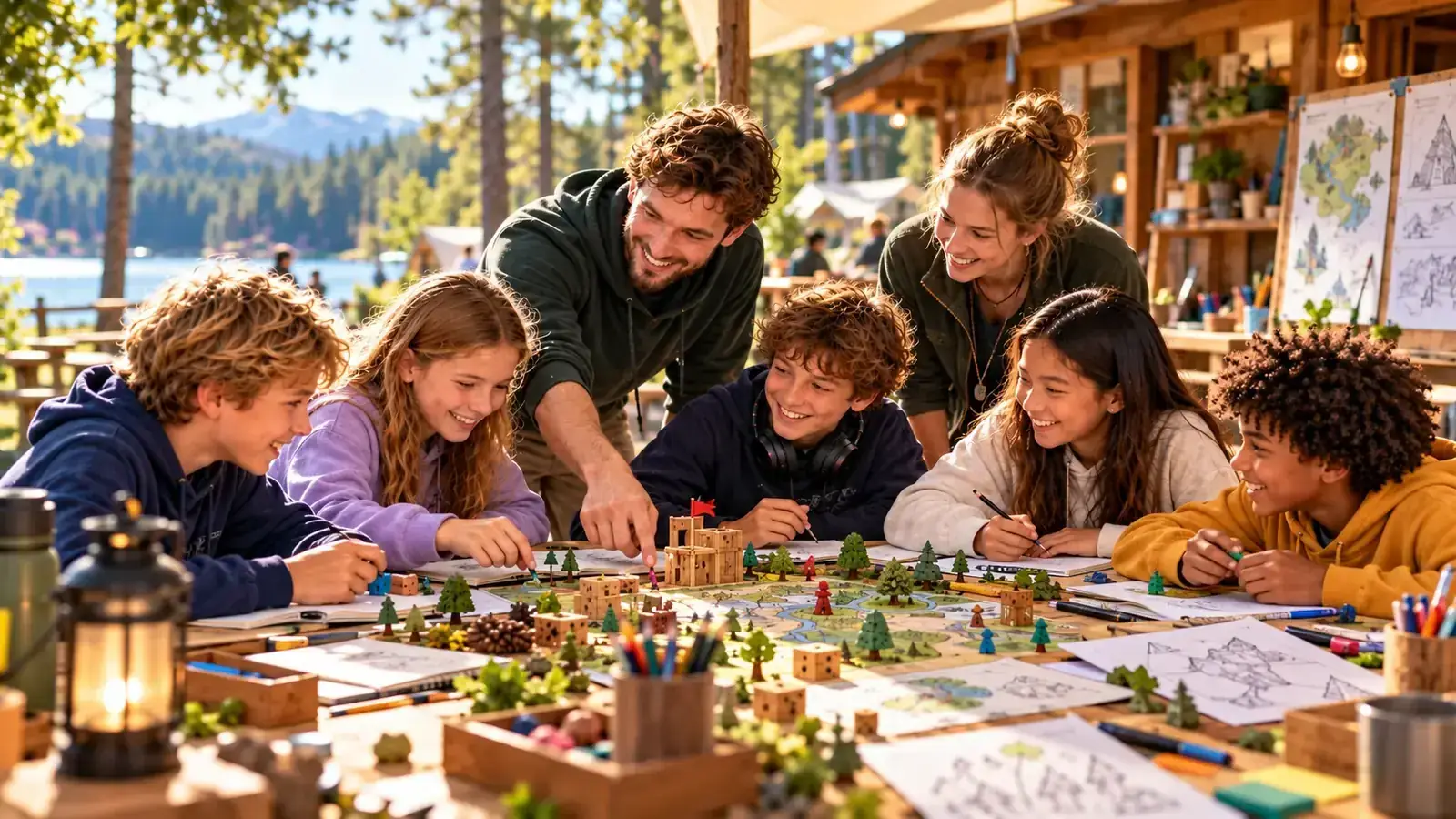Tervona ist unser Game-Camp-Modell: Wir haben ein betreutes Ferienformat aufgebaut, das Spielen, Kreativität und Teamarbeit zusammenführt.